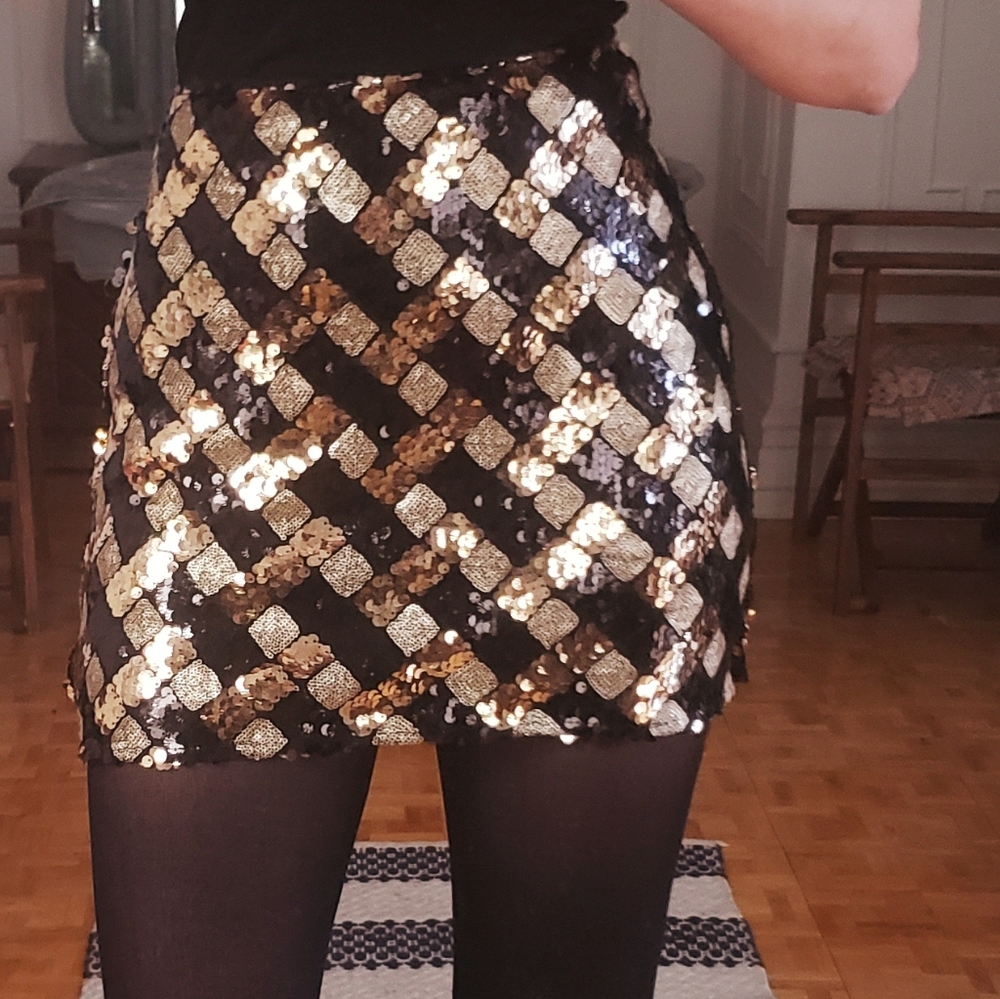 Sequin Lulus Mini Skirt